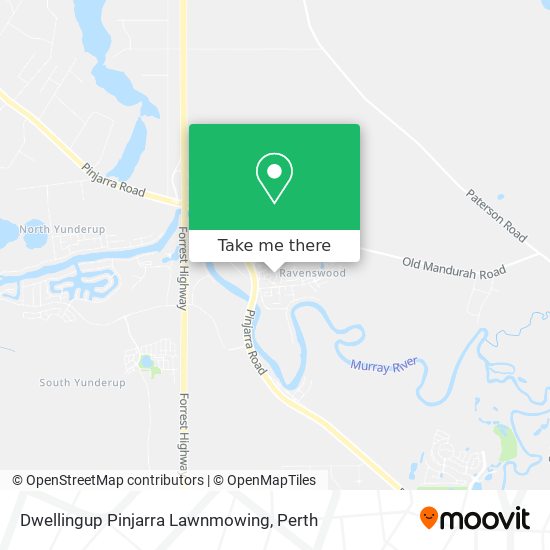 Mapa Dwellingup Pinjarra Lawnmowing