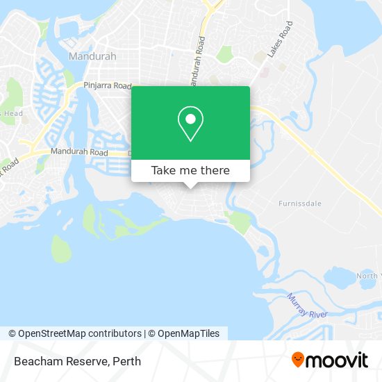 Beacham Reserve map