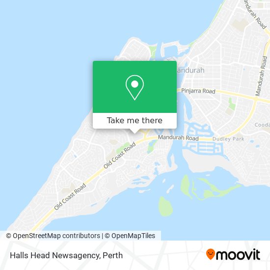 Halls Head Newsagency map