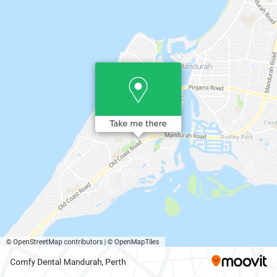 Mapa Comfy Dental Mandurah