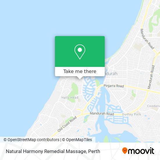 Mapa Natural Harmony Remedial Massage