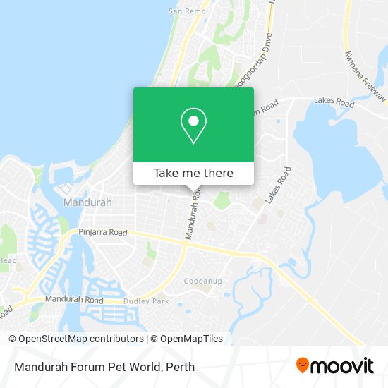 Mandurah Forum Pet World map