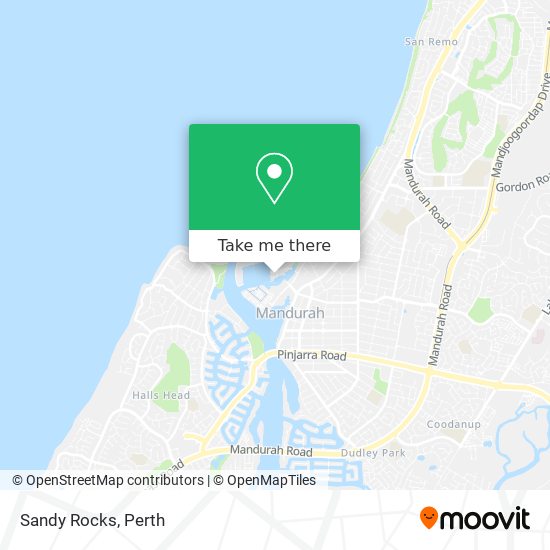 Sandy Rocks map