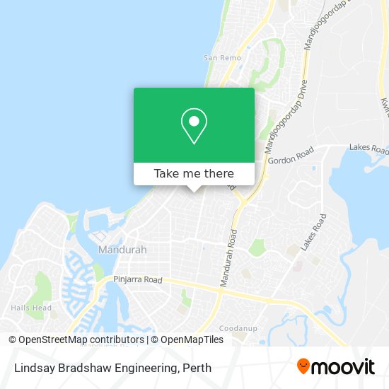 Lindsay Bradshaw Engineering map