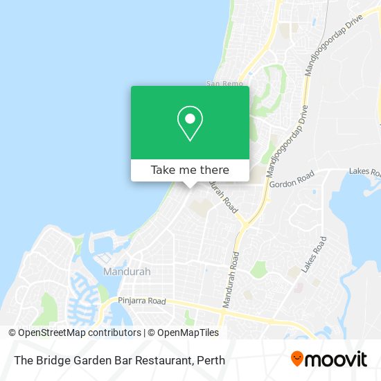 The Bridge Garden Bar Restaurant map