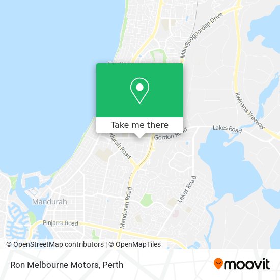 Ron Melbourne Motors map