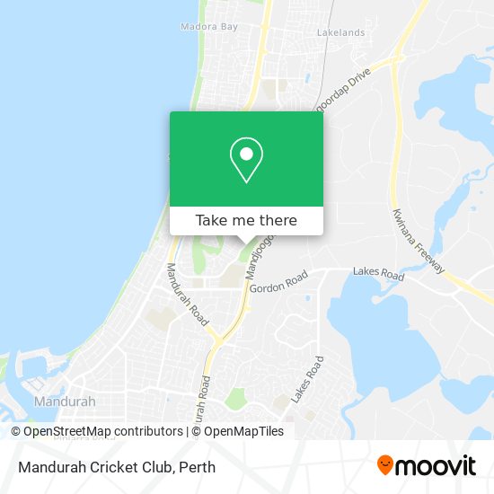 Mandurah Cricket Club map
