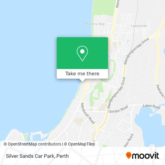 Silver Sands Car Park map