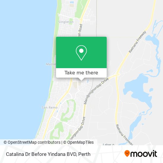 Catalina Dr Before Yindana BVD map