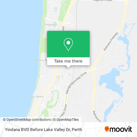 Yindana BVD Before Lake Valley Dr map