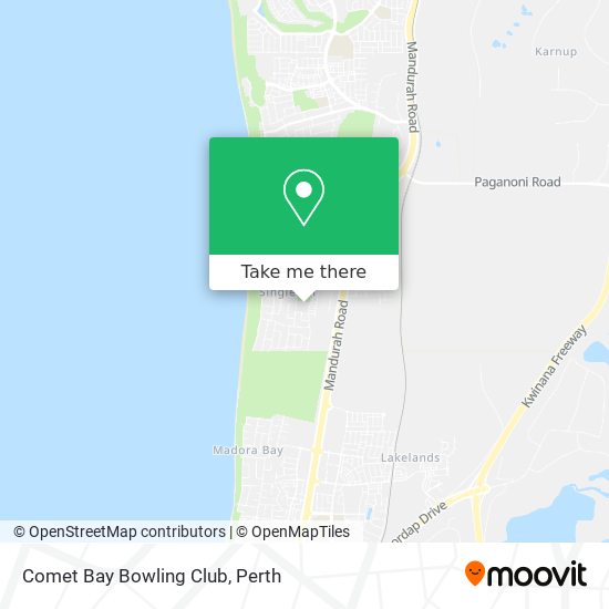 Comet Bay Bowling Club map