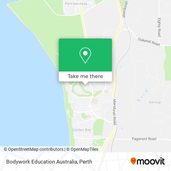 Bodywork Education Australia map