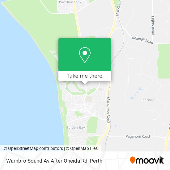 Warnbro Sound Av After Oneida Rd map