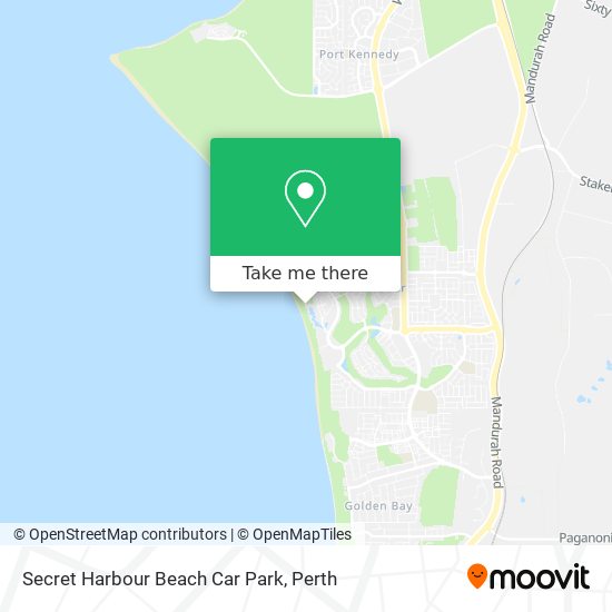 Secret Harbour Beach Car Park map