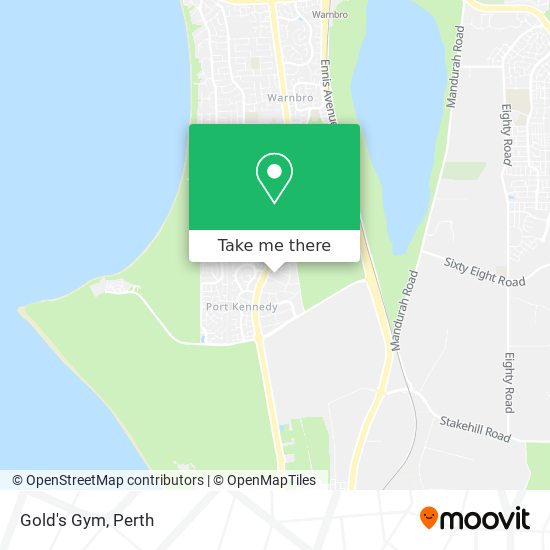 Gold's Gym map