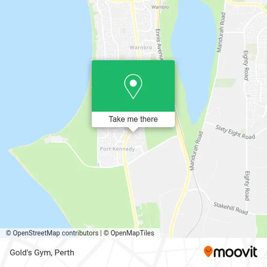 Mapa Gold's Gym