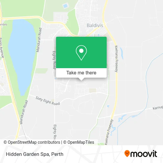 Mapa Hidden Garden Spa