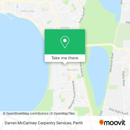 Mapa Darren McCartney Carpentry Services