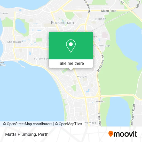 Mapa Matts Plumbing