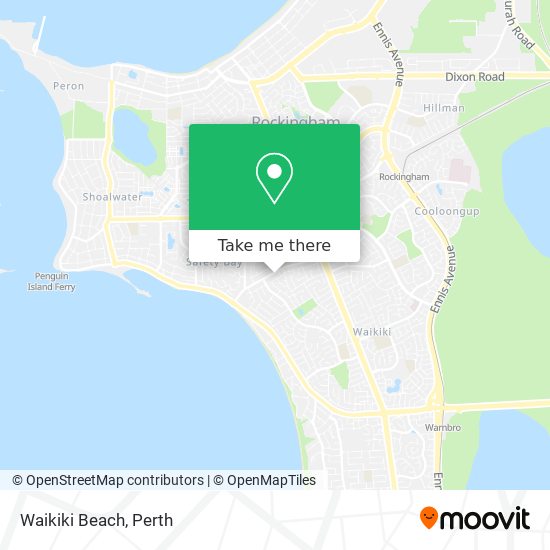 Mapa Waikiki Beach