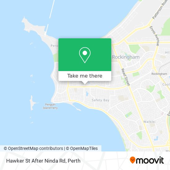 Hawker St After Ninda Rd map