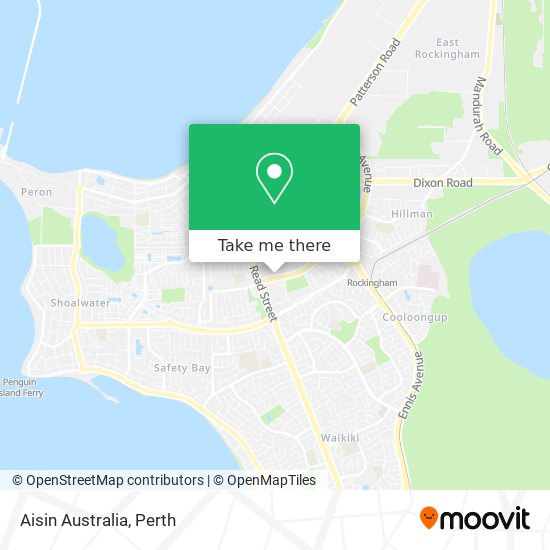Mapa Aisin Australia