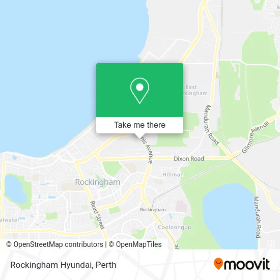 Mapa Rockingham Hyundai