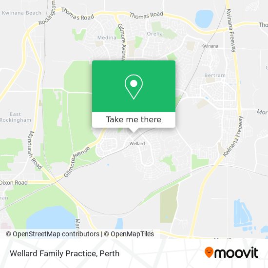 Wellard Family Practice map