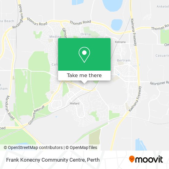 Frank Konecny Community Centre map