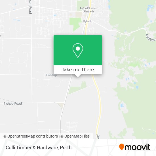 Colli Timber & Hardware map