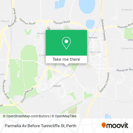 Parmelia Av Before Tunnicliffe St map