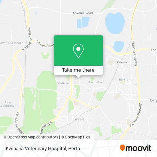 Mapa Kwinana Veterinary Hospital