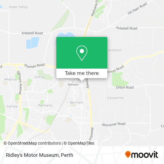 Ridley's Motor Museum map