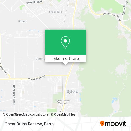 Oscar Bruns Reserve map
