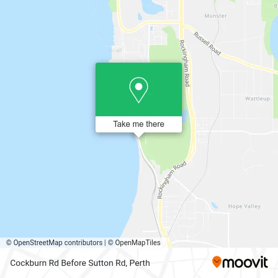 Mapa Cockburn Rd Before Sutton Rd