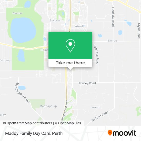 Maddy Family Day Care map