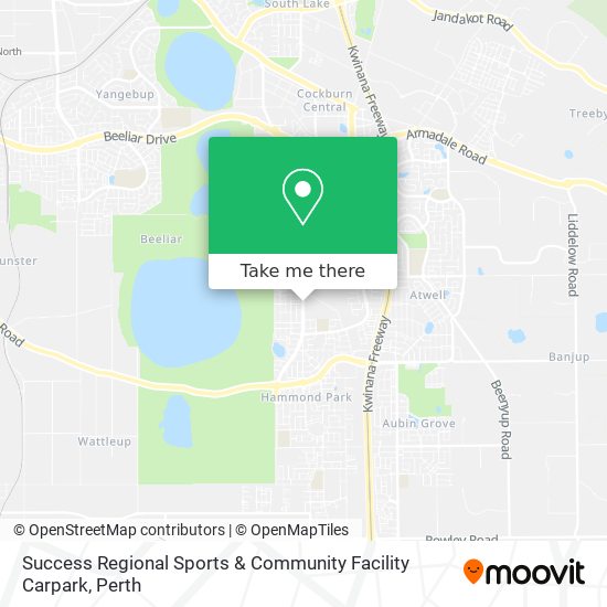 Success Regional Sports & Community Facility Carpark map