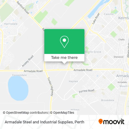 Armadale Steel and Industrial Supplies map