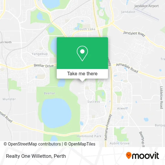 Mapa Realty One Willetton