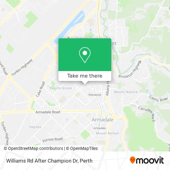 Williams Rd After Champion Dr map