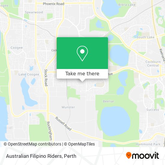 Australian Filipino Riders map