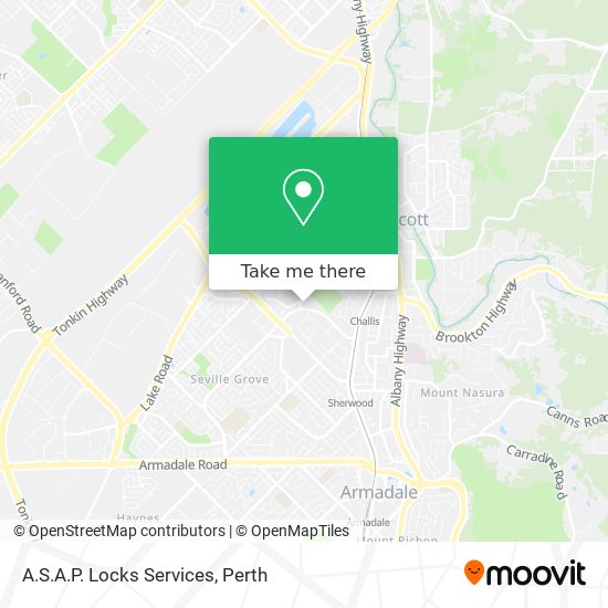 A.S.A.P. Locks Services map