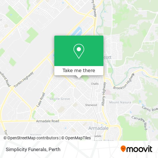 Simplicity Funerals map