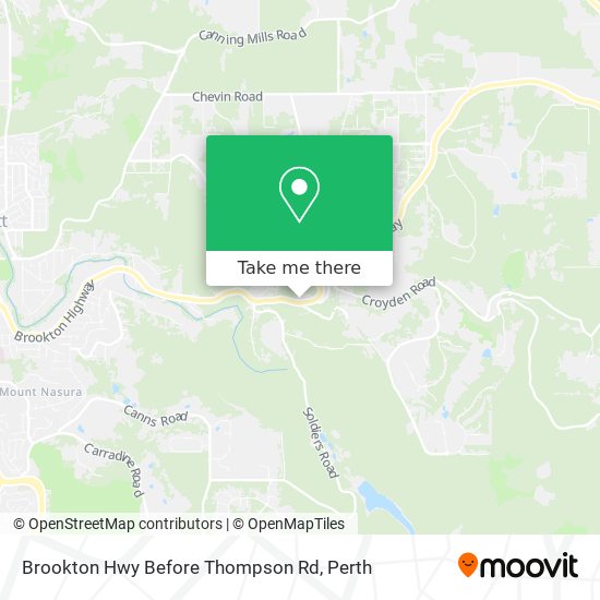 Mapa Brookton Hwy Before Thompson Rd