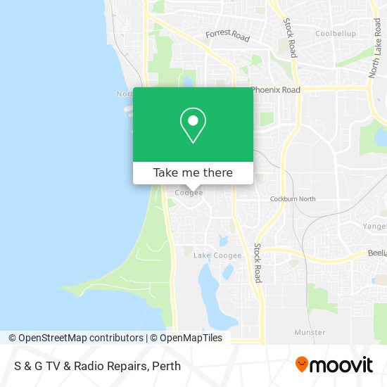 S & G TV & Radio Repairs map