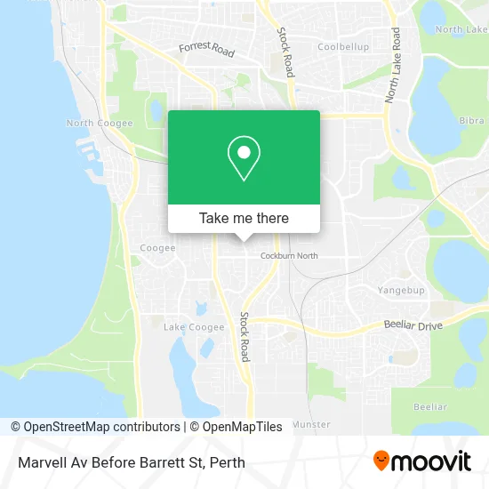 Mapa Marvell Av Before Barrett St