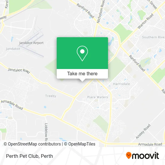 Mapa Perth Pet Club