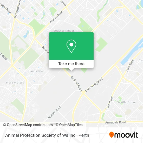 Mapa Animal Protection Society of Wa Inc.
