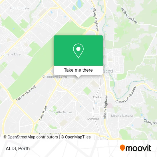 Mapa ALDI