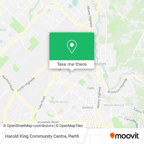 Harold King Community Centre map
